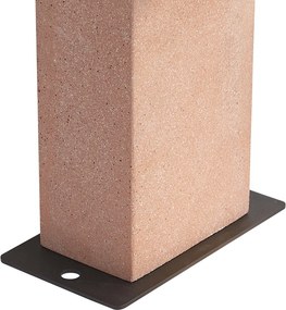 Modern buiten paaltje terracotta 35cm IP44 - Pompei