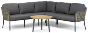 Hoek loungeset  Aluminium/wicker Grijs 5 personen Lifestyle Garden Furniture Enchante/Montana