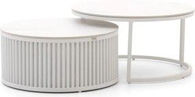 Loungetafel Bellagio | Rond | Tuintafel Sintered stone | Ø85cm | Kees Smit Tuinmeubelen