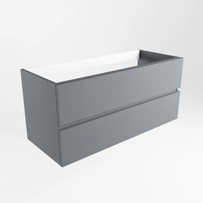 Mondiaz VICA wastafelonderkast - 110x45x50cm - 2 lades - uitsparing rechts - softclose - Plata M73115Plata