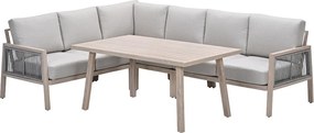Garden Impressions San Capri lounge dining set 7-delig links - light oak look