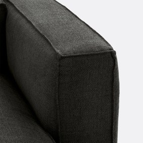 Modulaire longchair van getextureerde stof, Seven