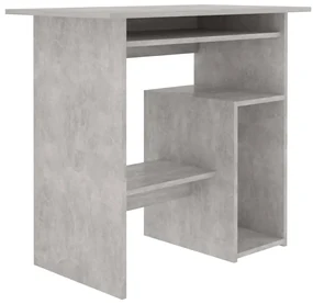 vidaXL Bureau 80x45x74 cm spaanplaat betongrijs