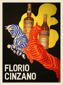 Kunstdruk Florio Cinzano (Vintage Bar Ad) - Leonetto Cappiello, (30 x 40 cm)