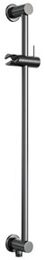 Brauer Gunmetal Edition complete inbouw regendouche met 3 standen handdouche, plafondarm, glijstang en hoofddouche 20cm set 23 gunmetal geborsteld PVD