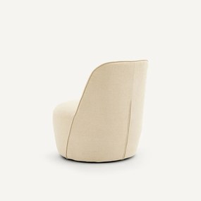 Draaibare fauteuil, in polyester, ROSEBURY, ontwerp Emmanuel Gallina