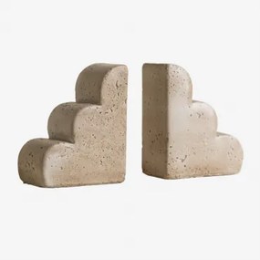 Boekensteun Van Beton Brissac Tapioca Beige - Sklum