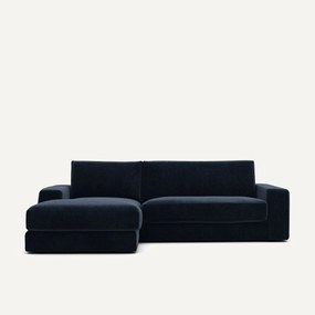 Hoekbank, chenille fluweel, Skander