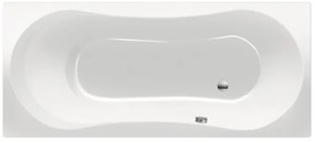 Xenz Dominica Douchebad - 170x75x47 - afvoer uiteinde - acryl - wit 6817-01