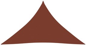 vidaXL Zonnescherm driehoekig 4x4x5,8 m oxford stof terracottakleurig