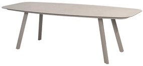 Taste by 4 Seasons Manolo tuintafel cloud met geprint keramisch blad 240 x 103 cm      lichtgrijs weerbestendig