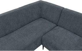 Goossens Hoekbank Tiolo Met Relaxfunctie En Hoofdsteun grijs, stof, 3-zits, modern design met ligelement links