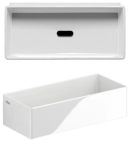 Clou New Flush 3.1 keramische fontein 38cm zonder kraangat wit glans