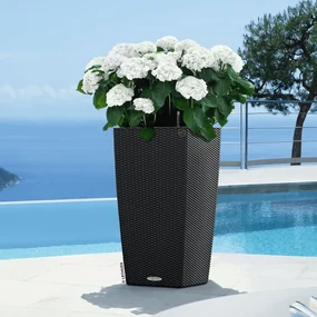 LECHUZA Plantenbak CUBICO Cottage 40 ALL-IN-ONE granietkleurig