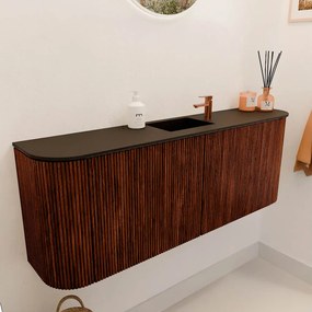 Mondiaz Joya 115cm toiletmeubel ronding links/rechts ruby met wastafel faye midden 1 kraangat urban