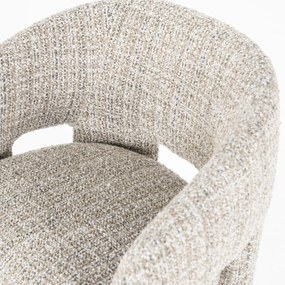 Eleonora Hamilton Taupe Eetkamerstoel Hotel Chique Stijl