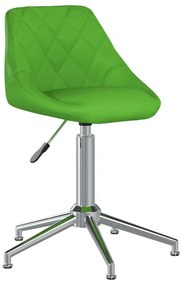 vidaXL Kantoorstoel draaibaar kunstleer groen