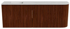 Mondiaz Joya DLux 110cm toiletmeubel ronding rechts ruby met wastafel faye links zonder kraangat opalo