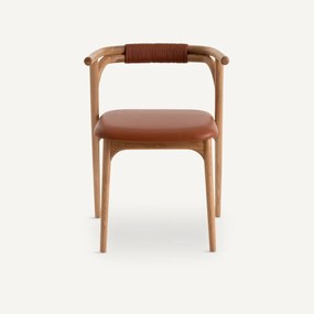 Tafelfauteuil eik/leer, Fermyo