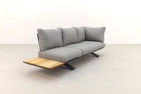 Suns Stockholm loungeset - Antraciet/teak - Light anthracite