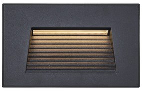 Moderne inbouw wandlamp zwart 11,5cm incl. LED IP65 - Trem