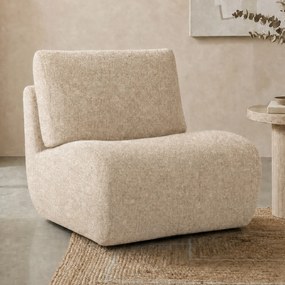 Draaibare Fauteuil Taupe Zonder Armleuning