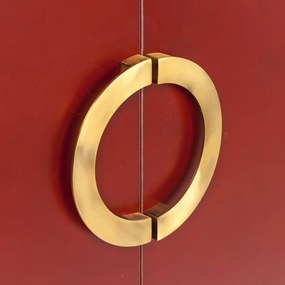 Kare Design Disk Bordeauxrode Kledingkast - 120x55x180cm.