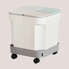 Deivin Recycling Afvalemmer Wit - Sklum