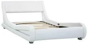vidaXL Bedframe kunstleer wit 100x200 cm