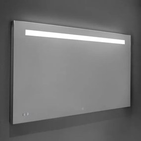 Saniclass Exclusive Line Clock Spiegel - 160x70cm - verlichting - klok - aluminium 3891