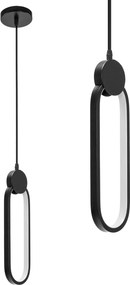 APP851-CP ZWARTE LED-plafondlamp