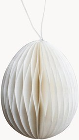 Handgemaakte paasdecoratie hangers Ovoid, 4 stuks, Ø 7 cm