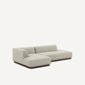 Bank met open linkerhoek in tweed, JACOPO