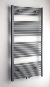 Beaux Rennes handdoekradiator 617W 60x3x120cm mat grijs metallic