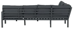 Garden Impressions Denver loungeset 4-delig links - zwart