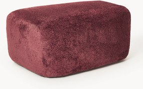 Grote teddy bouclé poef Wolke