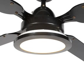 Plafondventilator zwart met afstandsbediening - Fanattic