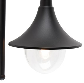 Smart buiten wandlamp zwart IP44 incl. Wifi A60 - Daphne