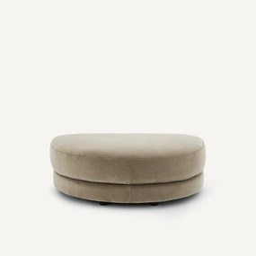 Modulaire voetensteun in stonewashed fluweel, TIBERIO