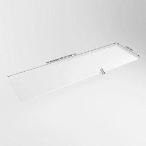 Mondiaz wastafelblad solid surface 80cm talc