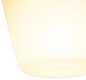 Plafondventilator met lamp zilver met afstandsbediening - Wings 42 staal Modern, Industriele / Industrie / Industrial, Design E27 rond Binnenverlichting Lamp