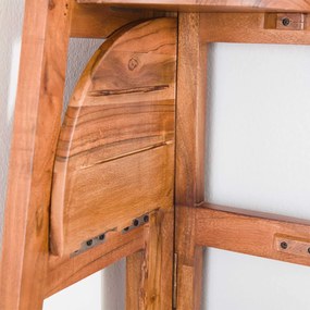 Hoek Plankenkast Massief Acacia Hout - 64x44x148cm.