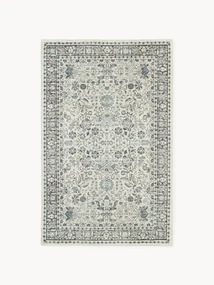 Handgeweven outdoor vloerkleed Tiara met vintage patroon