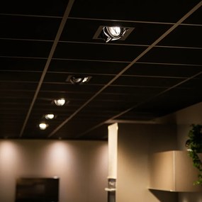 Inbouwspot zwart AR111 verstelbaar 2-lichts - Oneon