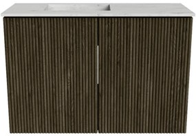 Mondiaz Joya DLux 60cm toiletmeubel shadow met wastafel faye links zonder kraangat opalo