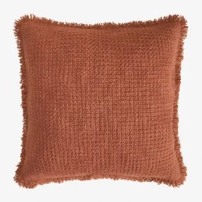 Vierkant Kussen 45x45 Cm Van Seyrig-katoen Roest - Sklum