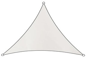 Livin'outdoor Schaduwdoek Como driehoekig 3x2,5x2,5 m polyester wit