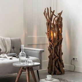 Must Living Spot Vloerlamp Teak Hout Takken