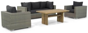 Stoel en Bank Loungeset 5 personen Wicker Taupe  Garden Collections Toronto/Brighton