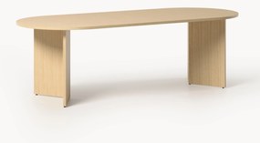 Ovale houten eettafel Toni, 200 x 90 cm
